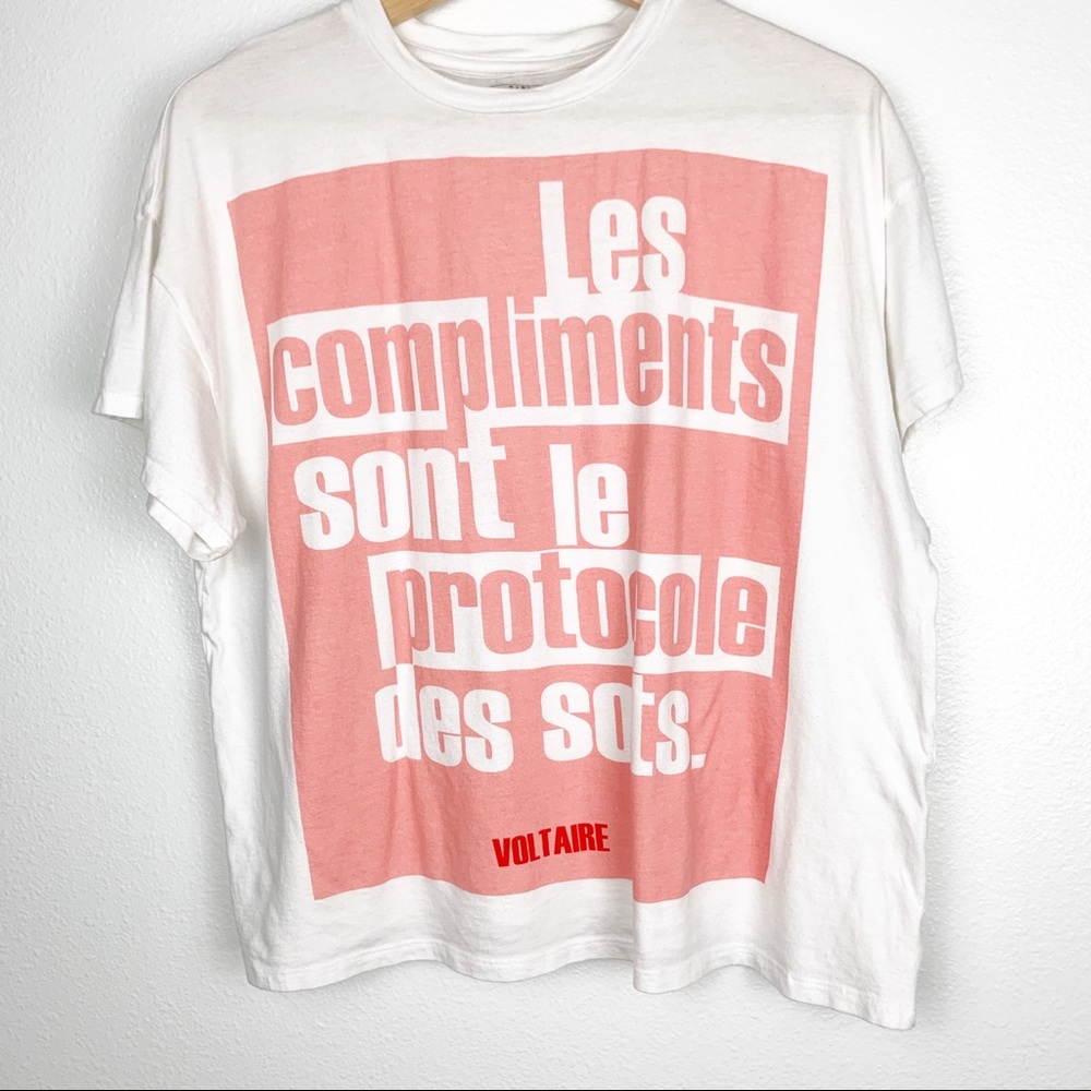 ZARA WHITE T-SHIRT